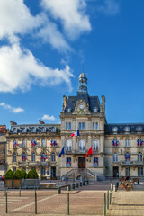Naklejka premium Coutances City Hall, France
