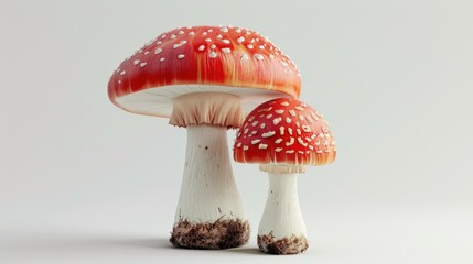 Obraz premium Mushroom captured on a peaceful background, awesome natural mushroom. Background modest, mushroom pronounced.