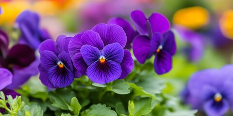 Violet flower blooms gracefully in the garden, showcasing the beauty of the violet flower. This stunning violet flower adds vibrant color and charm to the overall garden aesthetics.