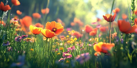 Immerse yourself in the beauty of flowers, where vibrant colors and living textures create an enchanting experience, making you feel as if you can smell the beauty of nature all around you.