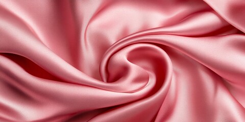 Obraz premium Exquisite texture and pattern of pink silk fabric create a stunning background. This silk fabric s durability ensures projects made from it will remain in good condition for a long time.