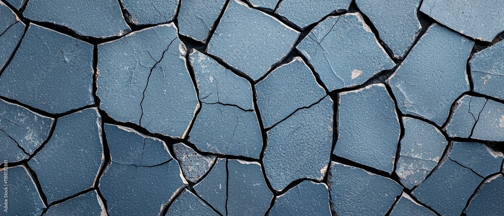 Poster grunge texture background concept. cracked blue stone surface with intricate patterns and textures.
