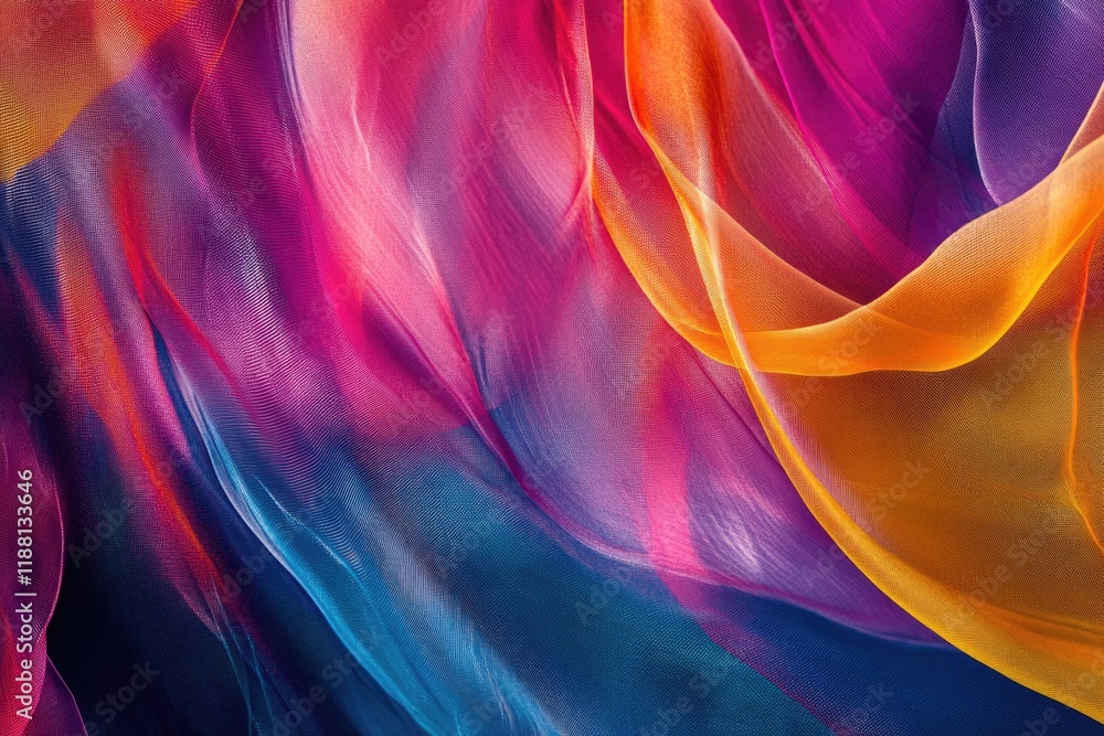 Aufkleber an abstract background of different colors and lines
