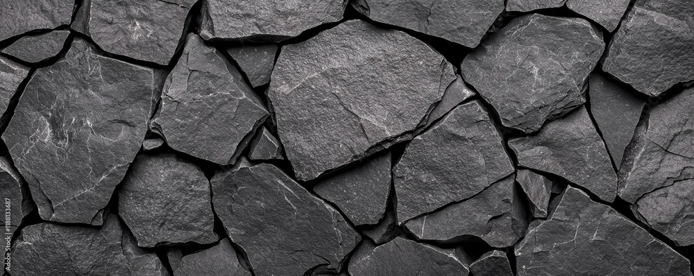 Aufkleber grunge texture background concept. textured black stone wall with irregular shapes and patterns.