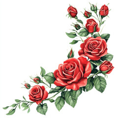 bouquet of red roses