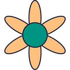 Flower Retro Vector