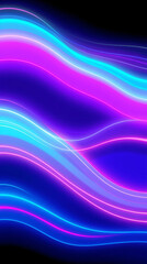 Obraz premium Abstract Gradient Neon Waves Background