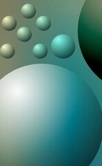 Modern creative design. Circle design, 3D business card idea in high resolution with great detail.