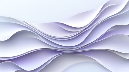 Obraz premium Abstract Lavender Paper Wave Design Background