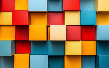 Colorful cube pattern background.