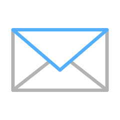 Envelope icon, email symbol. Concept of communication, message, and contact.