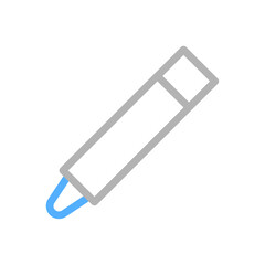 Highlighter pen icon. Concept of writing, marking, and highlighting.