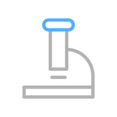 Microscope icon. Concept of science, research, and laboratory.