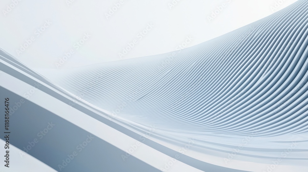 Poster a minimalist graphic with clean, curved lines creating an elegant and sleek visual effect
