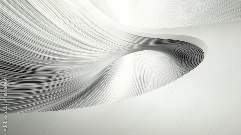 Poster a minimalist graphic with clean, curved lines creating an elegant and sleek visual effect