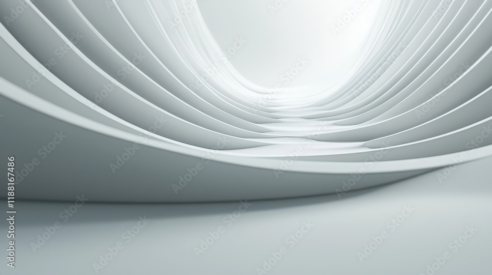 Aufkleber a minimalist graphic with clean, curved lines creating an elegant and sleek visual effect