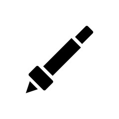 Pen icon vector. Concept of writing, drawing, and creativity.