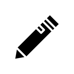 Pencil icon for writing, drawing, and creativity. Concept of education, art, and design.
