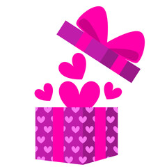 Colorful Gift Box Valentine