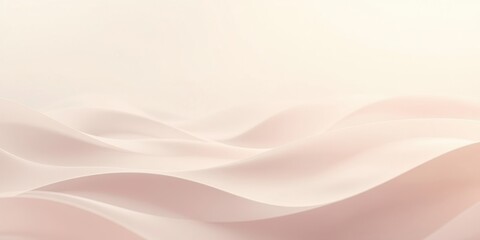 Abstract Soft Peach and Cream Color Draped Fabric Background With Subtle Waves and Minimalistic Design