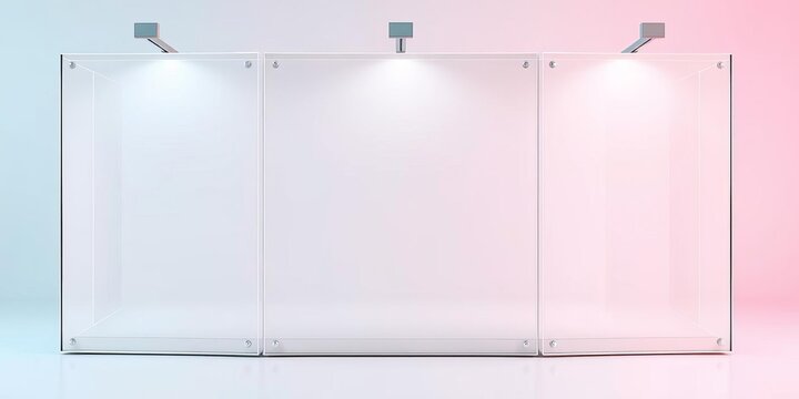 Blank white trivision billboard mockup with rotating prisma sign panels isolated on city banner frame, template, prismavision, design mockup