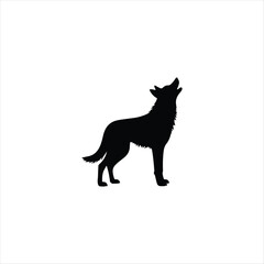 Wolf Silhouette, wolf and wild animal