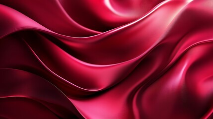 Obraz premium Abstract red fabric waves, elegant background