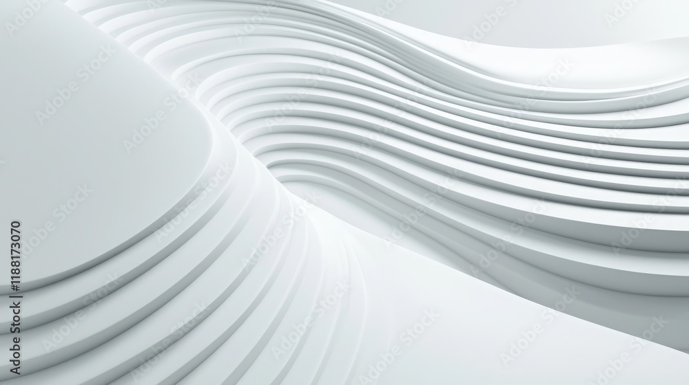 Poster a minimalist graphic with clean, curved lines creating an elegant and sleek visual effect.