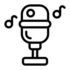 Microphone Line Icon