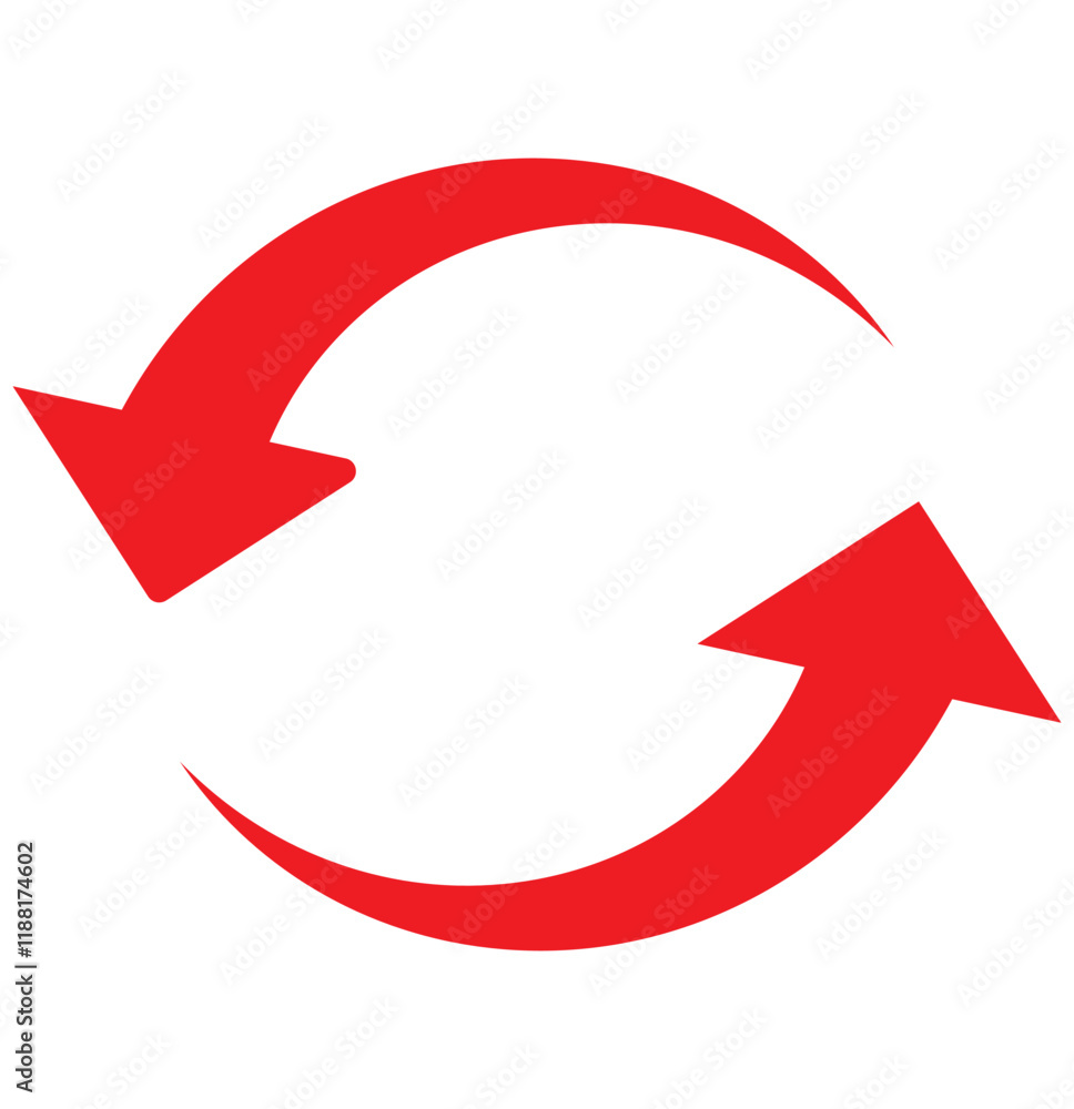 Poster print circle arrow icon set. circular arrow icon, refresh, reload arrow icon symbol sign . 1176