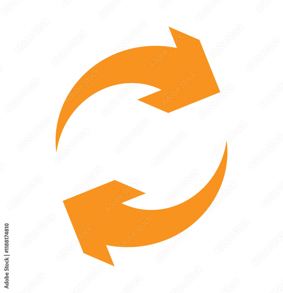 Poster print refresh icon vector. green recycle vector icon symbol. repeat and reload icons set and arrow r