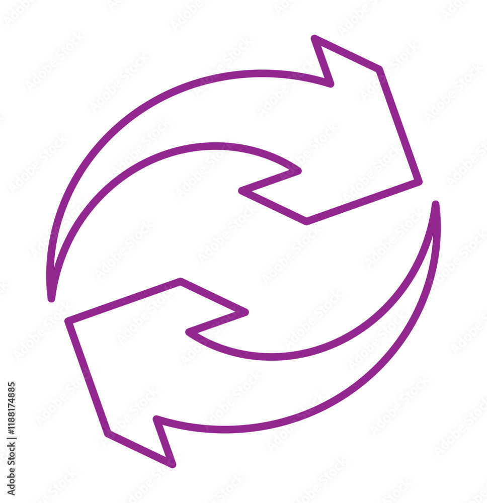 Poster print refresh icon vector. green recycle vector icon symbol. repeat and reload icons set and arrow r