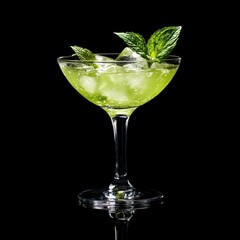 Crafting a Refreshing AJ Midori Sour Cocktail Home Bar Drink Photography Elegant Setting Close-Up Cocktail Inspiration