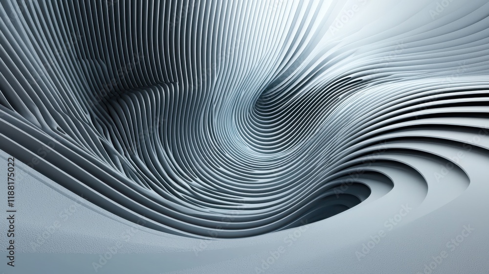 Poster a minimalist graphic with clean, curved lines creating an elegant and sleek visual effect.