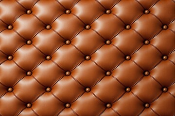 Brown tufted leather upholstery pattern background with button accents.