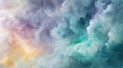 Naklejka premium Abstract Pastel Cloud Formation Texture Image