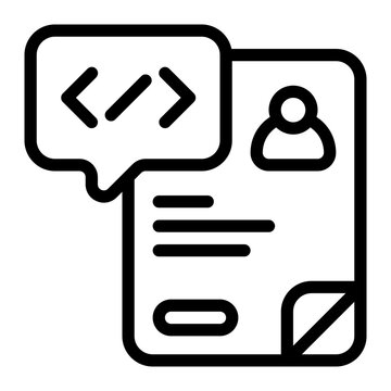 Source Code Line Icon
