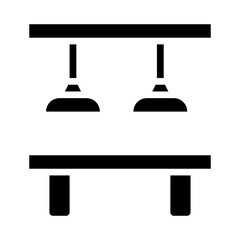 Minimalist dining room furniture. Concept of interior design, home decor, and modern living.