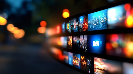 Digital Media Showcase: A Nighttime Panorama of Cityscapes and Landscapes