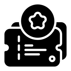 Ticket Solid Icon
