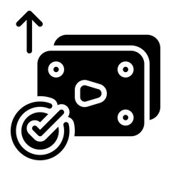 Video Posting Solid Icon