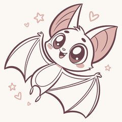 Bat with tiny vector design