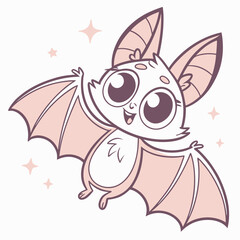 Bat with tiny vector design