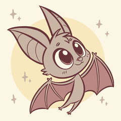 Bat with tiny vector design