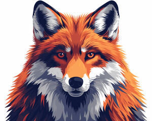 Cute fox cartoon icon. Animal zoo life nature and fauna theme. Colorful design. Vector illustration.