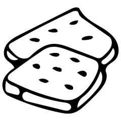 Two Slices of Bread with peanut butter
