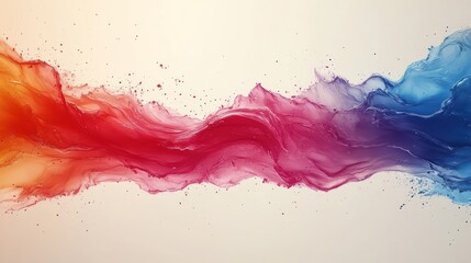 Obraz premium Abstract, colorful border with asymmetrical lines and creative splashes