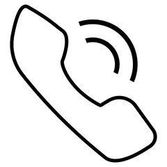 Phone icon Telephone call sign, Contact us, Vector illustration