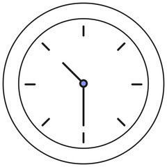 Clock outline icon