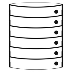 Storage line art icon